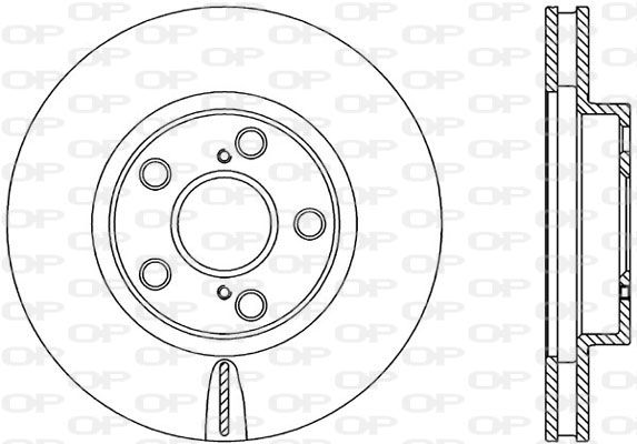 OPEN PARTS Тормозной диск BDR1874.20